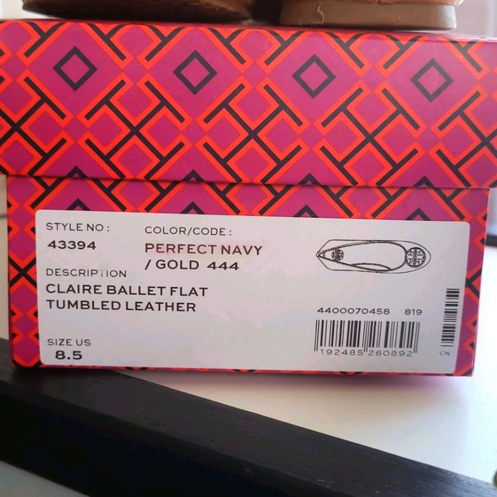 Tory Burch, Claire Ballet Flat Tumbled Leather
